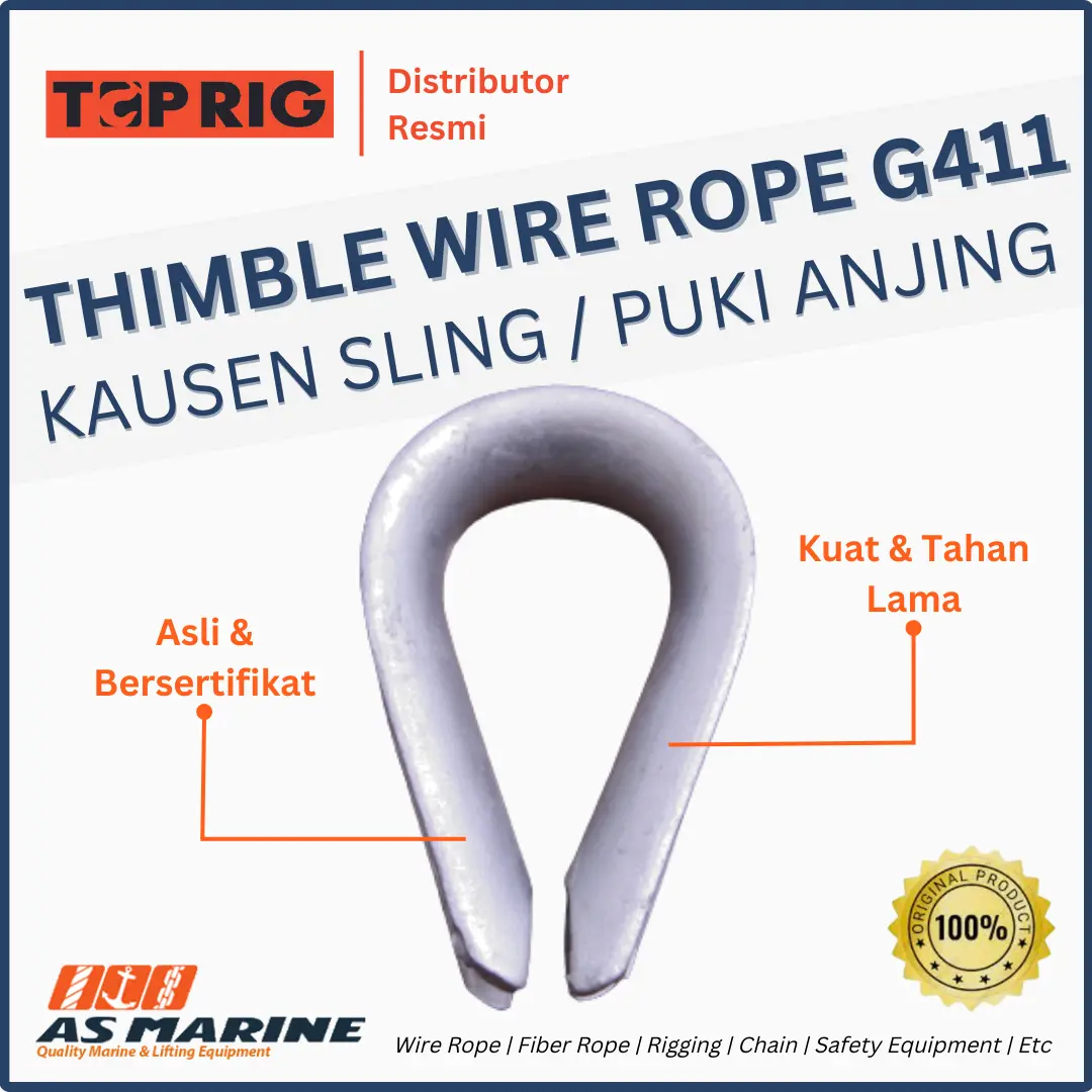 thimble wire rope toprig g411
